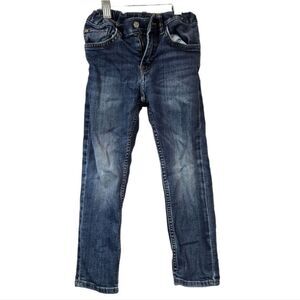 H&M &Denim Little Boys Blue Jeans 4-5Y Slim Fit Denim Adjustable Waist Toddler